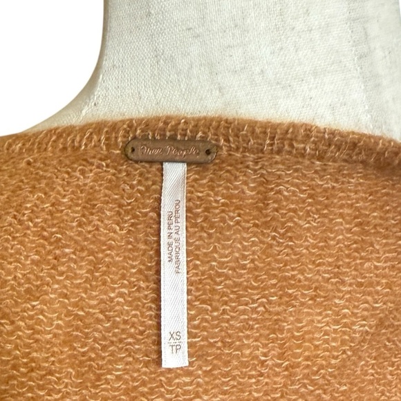 Free People Women's Gossamer Pullover Sweater Terracotta Brown Size Small #1906 - Picture 5 of 6